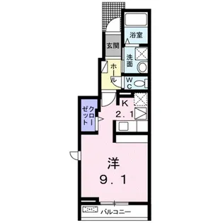 メゾン・フラン【1階】の間取り