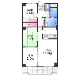新栄プロパティー泉佐野【5階】の間取り
