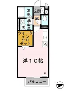 コゥジィーコートⅠ【1階】の間取り