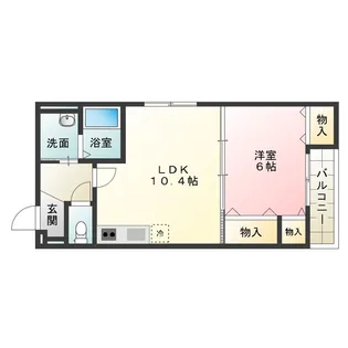 フジパレス榎元町【101号室】の間取り