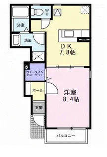 リバーサイドTSUMURA2【1階】の間取り