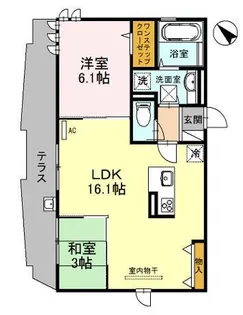 メゾンドリシェ【103号室】の間取り