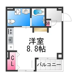 エヌエムキャラントシス【1FD号室】の間取り
