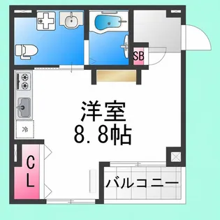 エヌエム・キャラント・シス【2FD号室】の間取り