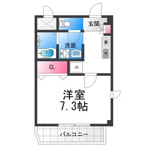 1Kの間取り画像