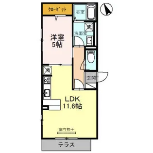 セレナーデ【A201号室】の間取り