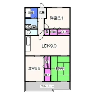 パン・リーヴル【7階】の間取り