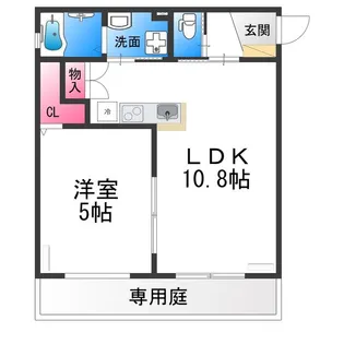 ALEGRIA諏訪ノ森【1階】の間取り