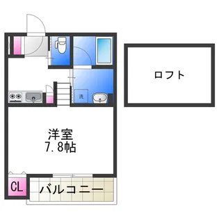 Luxe浜寺A棟【1階】の間取り