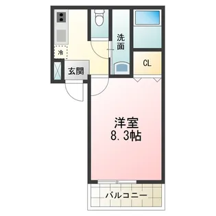 フォーリーブス 33 B棟【1階】の間取り