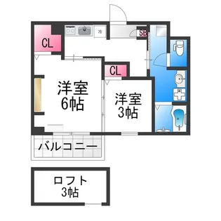 エヌエムキャラントセット【4FD号室】の間取り