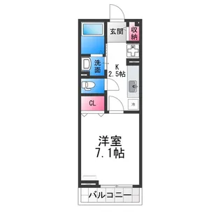 ジュネス1番館【2階】の間取り