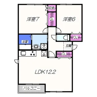 グランジュール欅【2階】の間取り