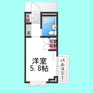ファントム中百舌鳥【4階】の間取り
