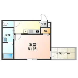 フジパレス堺鳳中Ⅵ番館【203号室】の間取り