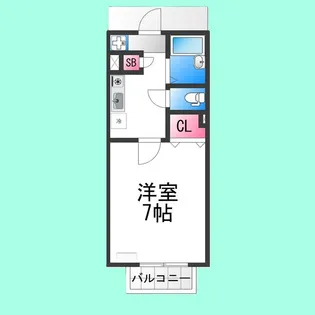 パセオ西之町【2階】の間取り