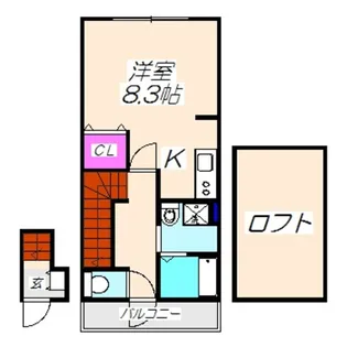 あんしん+北条町08−4004【2階】の間取り
