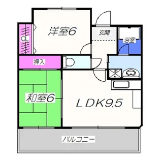 スイートピーヒルTK【6階】の間取り