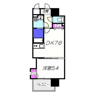 KMレジデンス堺東駅前【402号室】の間取り