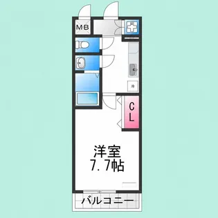 エスパシオ【210号室】の間取り