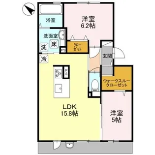 パークサイドヴィラ中百舌鳥【102号室】の間取り