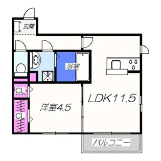 WISTERIA PLACE E・B・R【1階】の間取り