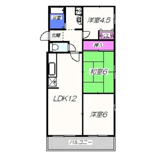 ベルハイツ西尾【2階】の間取り