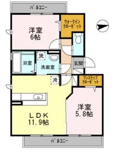 ガーデンコート金岡C棟【3階】の間取り