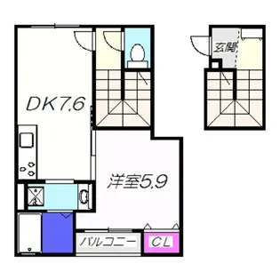 アドニスコート堺【2階】の間取り