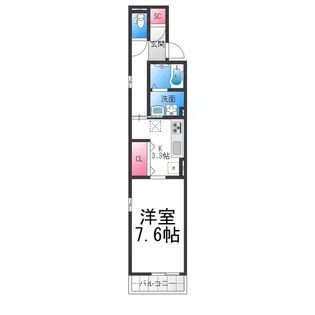 メゾンルシエル【302号室】の間取り