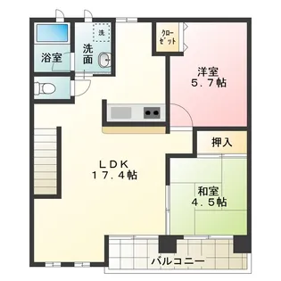 エンフィールド山田I【2階】の間取り