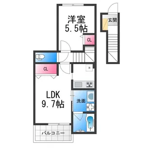 モンテローザ【2階】の間取り