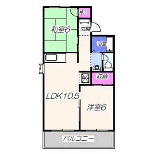 セジュール松川【202号室】の間取り