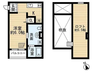 ソレイユ堺【103号室】の間取り