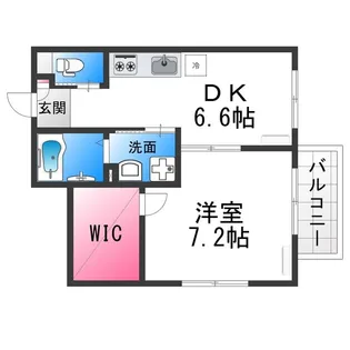 フェリシアパレス堺【3階】の間取り
