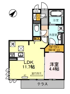 LaluceTY(ラルーチェティーワイ)【1階】の間取り