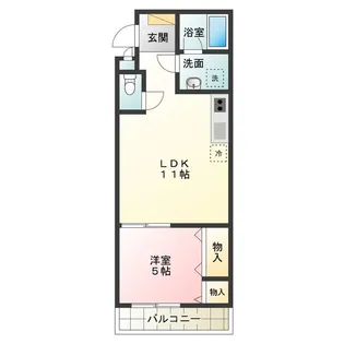 カーサ フェリーチェ【1階】の間取り