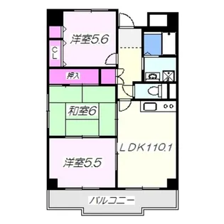 ポルト堺Ⅰ【1103号室】の間取り