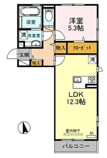 エレンシア【2階】の間取り