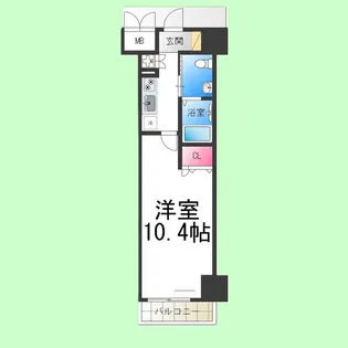 フェニックスレジデンス堺東【804号室】の間取り