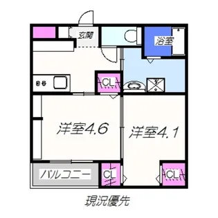 エヌエム・キャラント・セット【3FA号室】の間取り