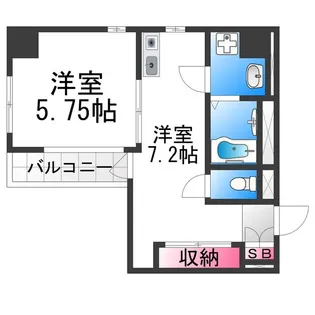 ハイネス・センターコート【506号室】の間取り