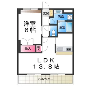 アビスタ北花田【203号室】の間取り