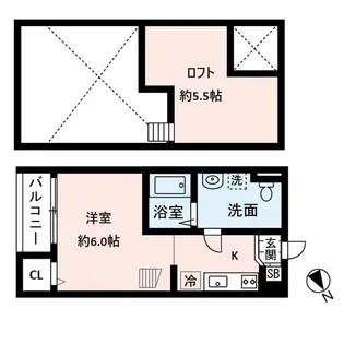 ラ・シャンス【2階】の間取り