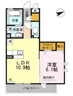 ロイヤルガーデン三国ヶ丘 弐番館【101号室】の間取り
