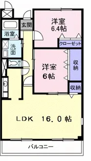 グランディール【2階】の間取り