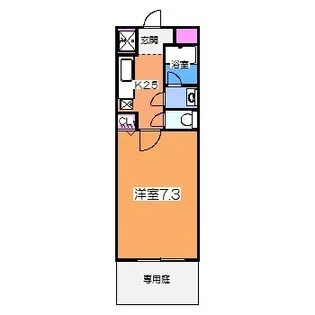 グランソレイユK&J壱番館【1階】の間取り
