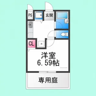 フジパレス南田出井【1階】の間取り