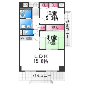 ポルト堺Ⅰ【1202号室】の間取り
