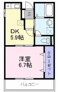 エムズコート【2階】の間取り
